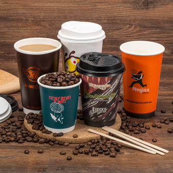 Recycleable single wall paper cup